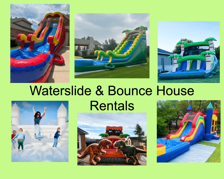 Waterslides and Bounce Houses